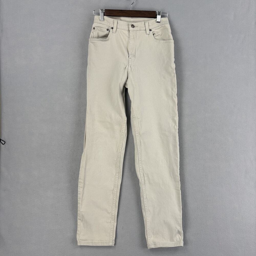 Vintage Levis 550 Jeans Womens 26 Light Wash Beige Denim Relaxed Fit Tapered